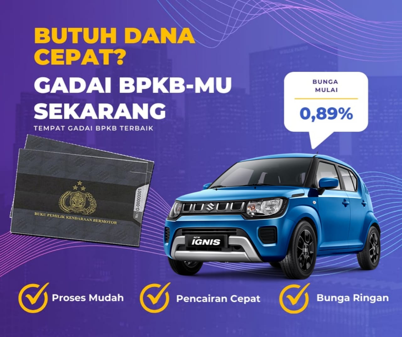 Kredit Jaminan Bpkb Mobil Suzuki Ignis Dapat Dana Berapa? Seperti Ini Simulasinya